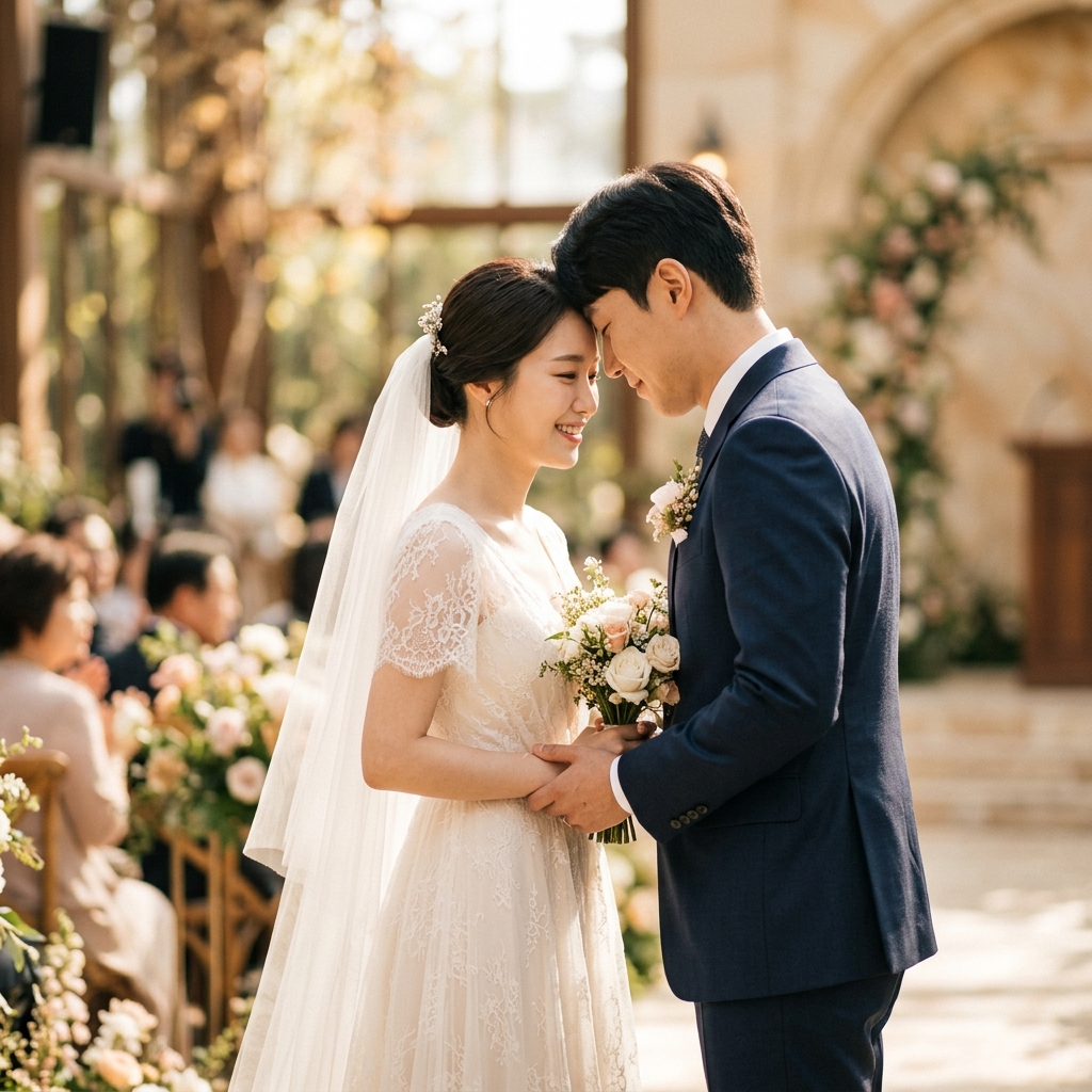 웨딩 스냅 촬영 예시